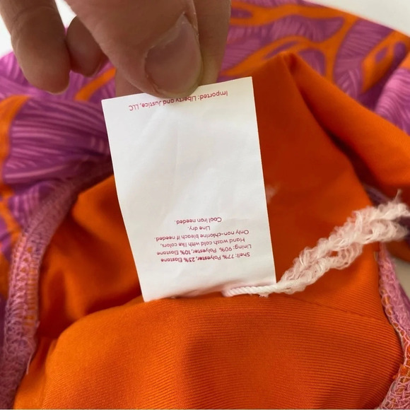 Sz. XS Liberty & Justice Women's Bikini top one shoulder Pullover (L12) - Picture 3 of 5